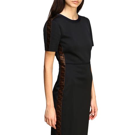 fendi black ff|Fendi dress black and white.